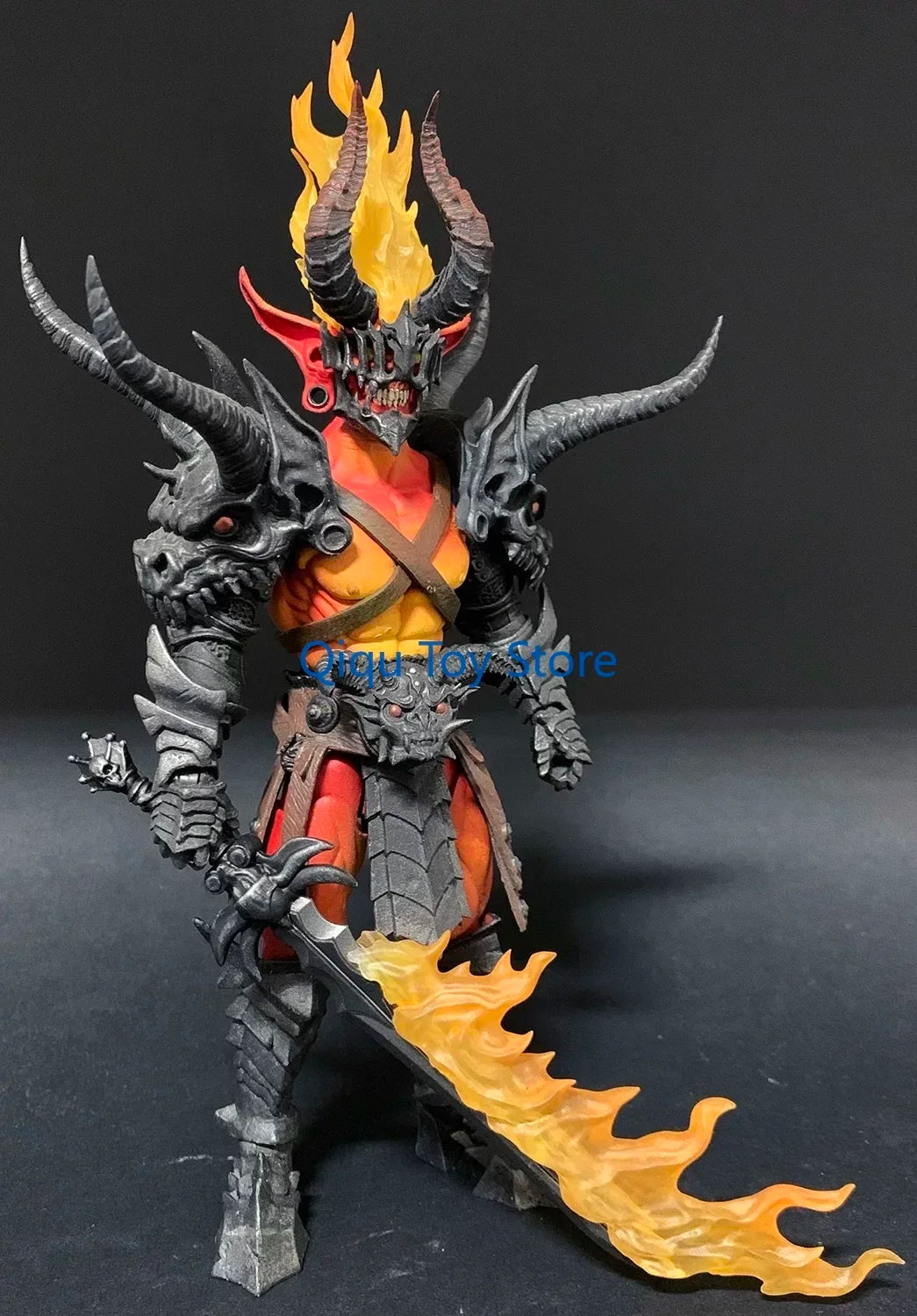in stock Four Knights Mythical Legion 7-inch movable doll model flame demon wings demon