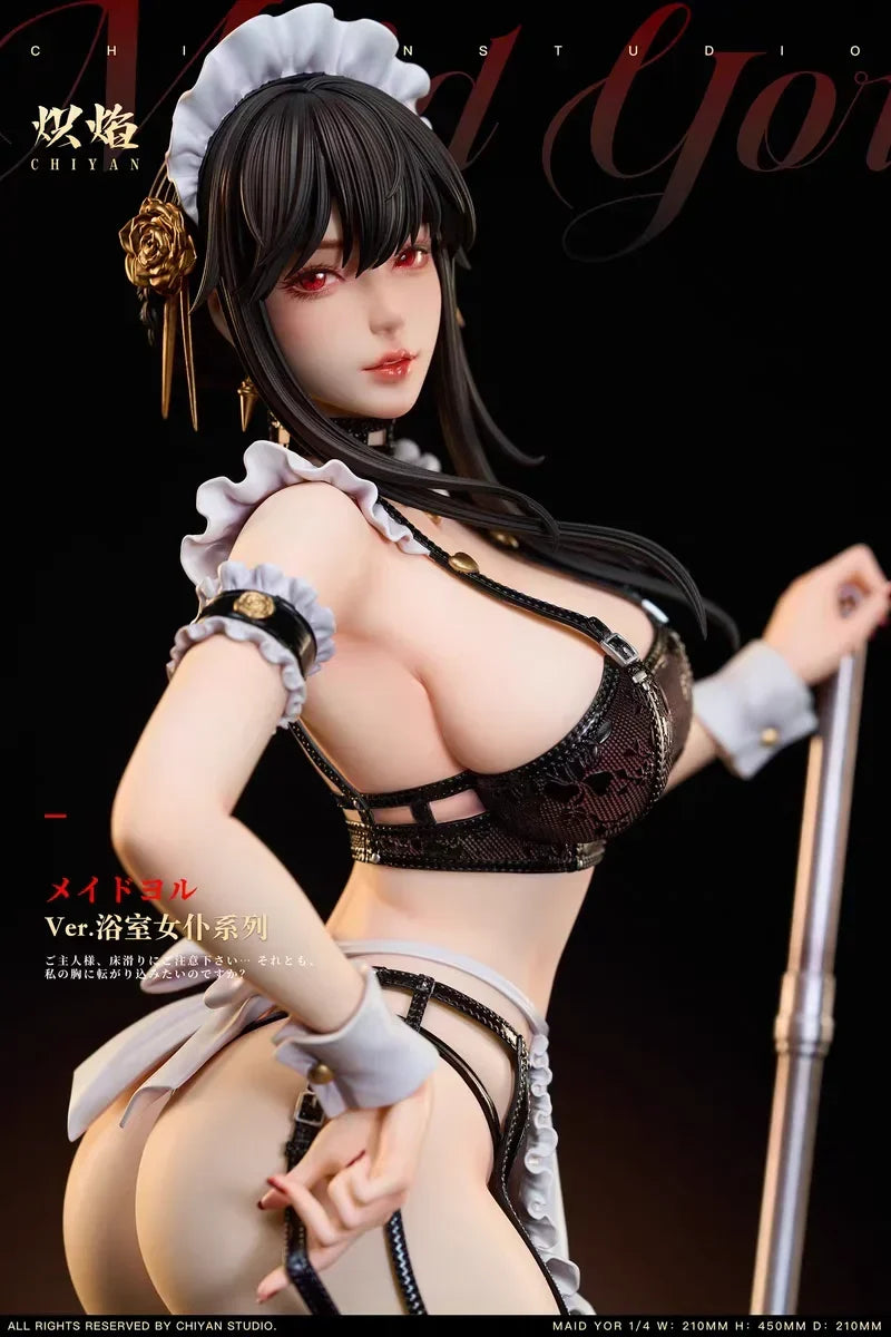 New 32cm Yor Forger Figures SPY×FAMILY Anime Figures sexy maid PVC Statue Collection Model Desk Ornament Boys Birthday Gift Toys