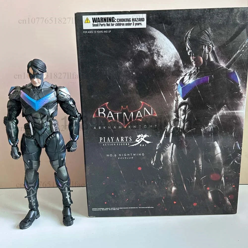 Play Arts Kai Black Panther The Avengers The Dark knight Night Wing PVC Action Figure Model Toys Joint Movable Cool Room Decor