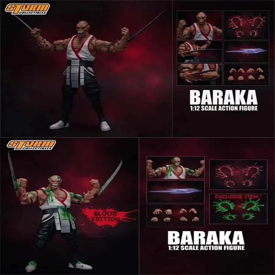 Little Storm Toys 1/12 BARAKA Double Headed Carving 6'' Action Figure In Stock