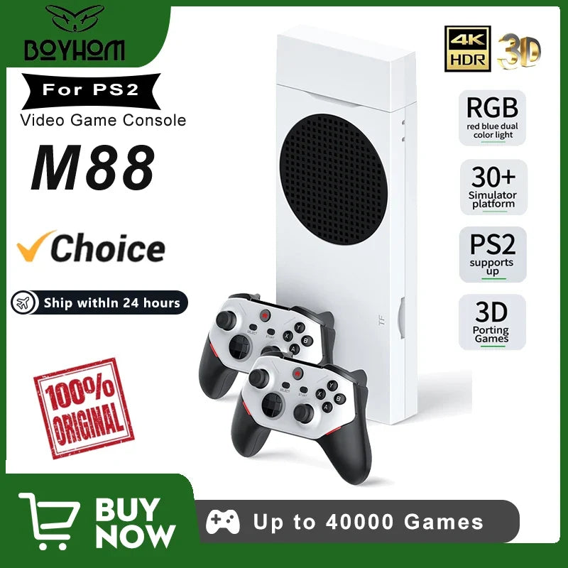 BOYHOM M88 Handheld Game Console support 4K 3D TV Games Wireless Controller Gamepad USB PC Game For Sony PS2/Psp/Ps1/Dc/Nds/Psx