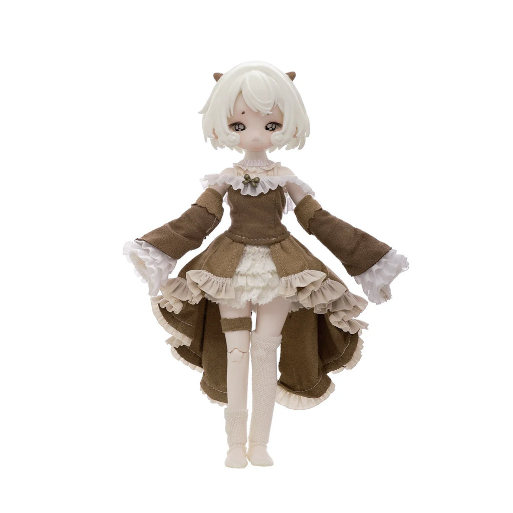 BJD Doll 1/8 Blind Boxes Sheep Fullset Anime Medieval Fairy Tale Crying Expression Runaway Princess Resin Wig Shuga Fairy Figure