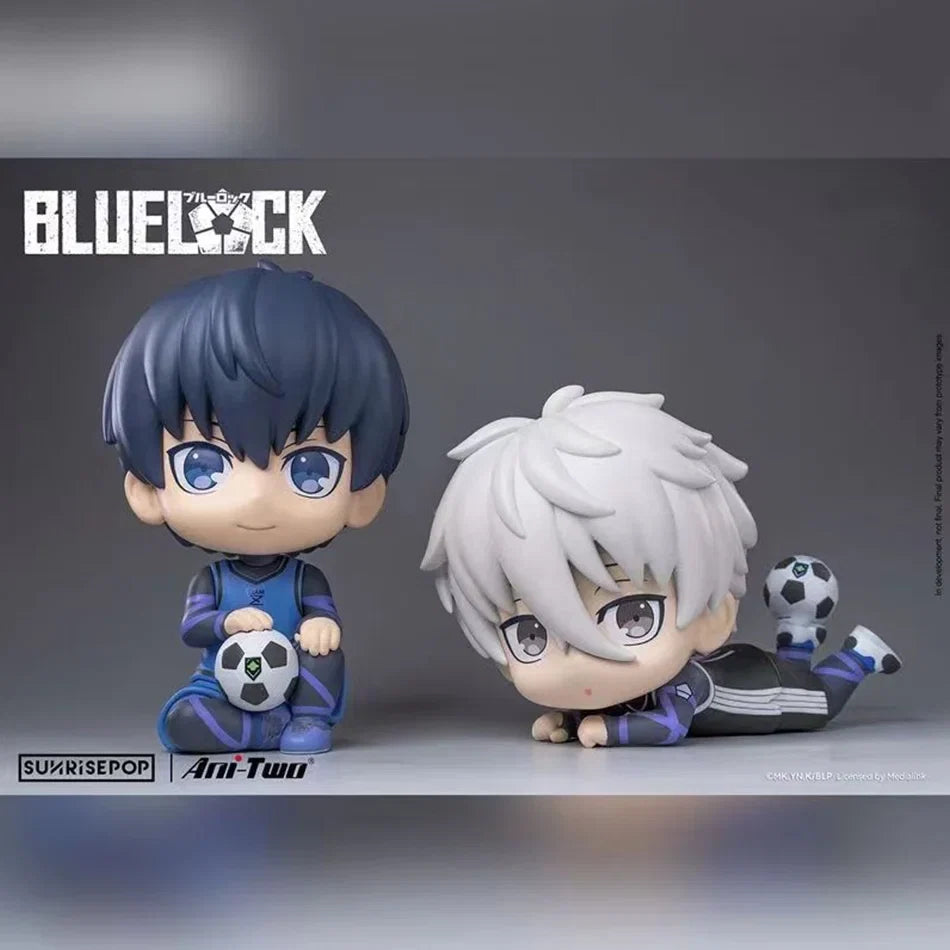 BLUE LOCK Action Figures Isagi Yoichi Nagi Seishiro Anime Figure Q Version Figurine PVC Collectible Model Kids Doll Toys Gifts