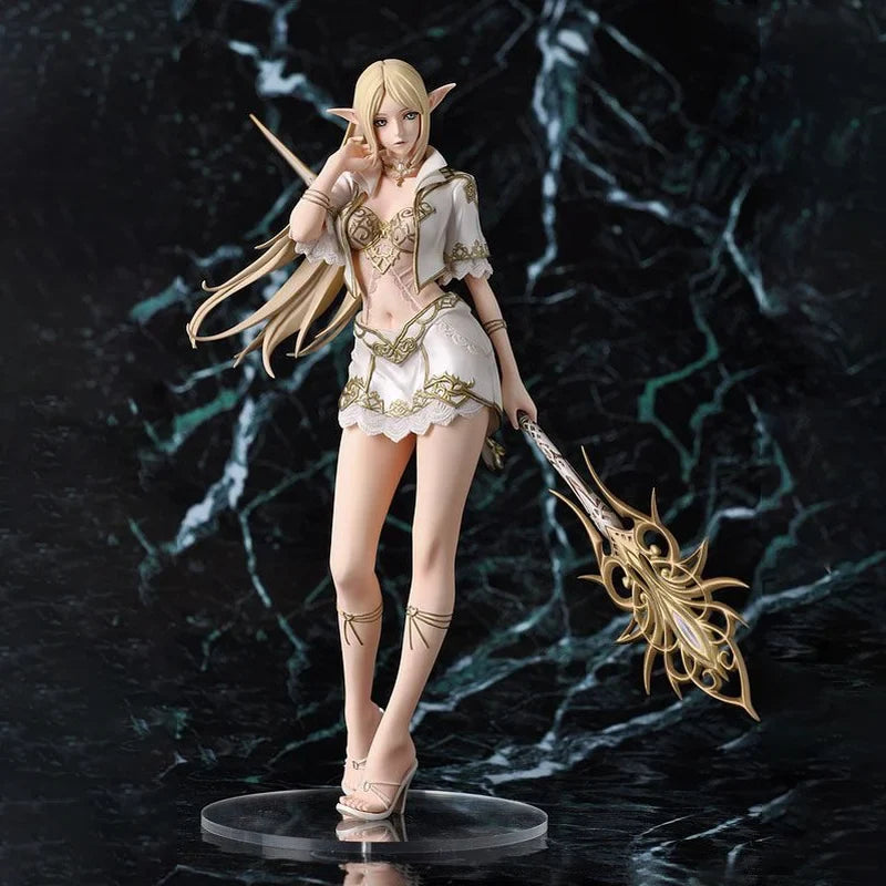 Genuine  Anime Figure White Elf/Drow Girl Mage Pvc Action Figures Collection Model Desktop Decoration  Trendy Toys In Stock