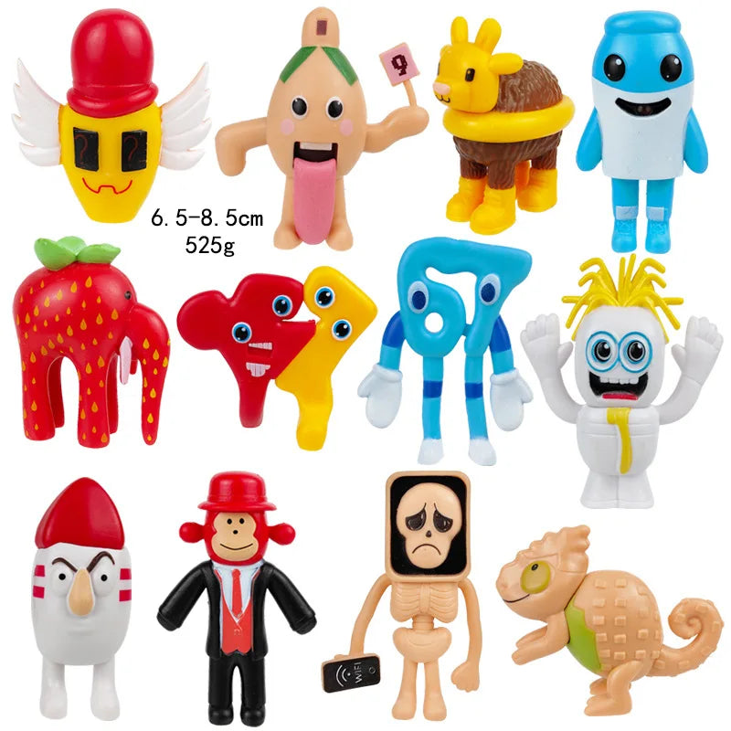 6/8pcs Set  Steal A Brainrot Figures Toys PVC Action Figure Christmats Gifts Toy Italian Brainrot Sahur Model Room Decor Gifts