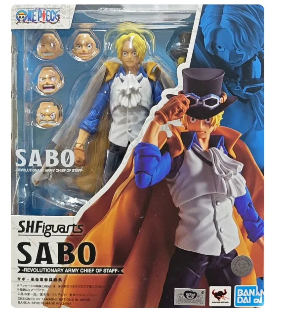Bandai Original In Stock One Piece Shf Series Luffy Zoro Sanji Law Kaidou Yamato Nami Sabo Kidd Action Figure Pvc Model Toy Gift