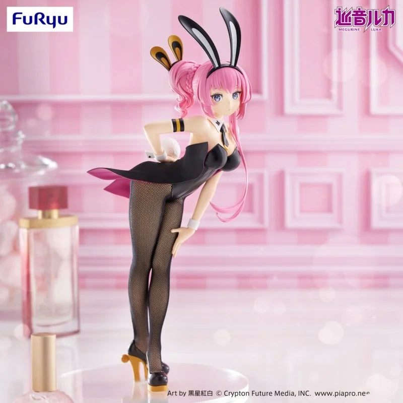 Original FURYU BiCute Bunnies Megurine Luka PVC 28CM Anime Figures Action Figure Model Desktop Decoration Toy