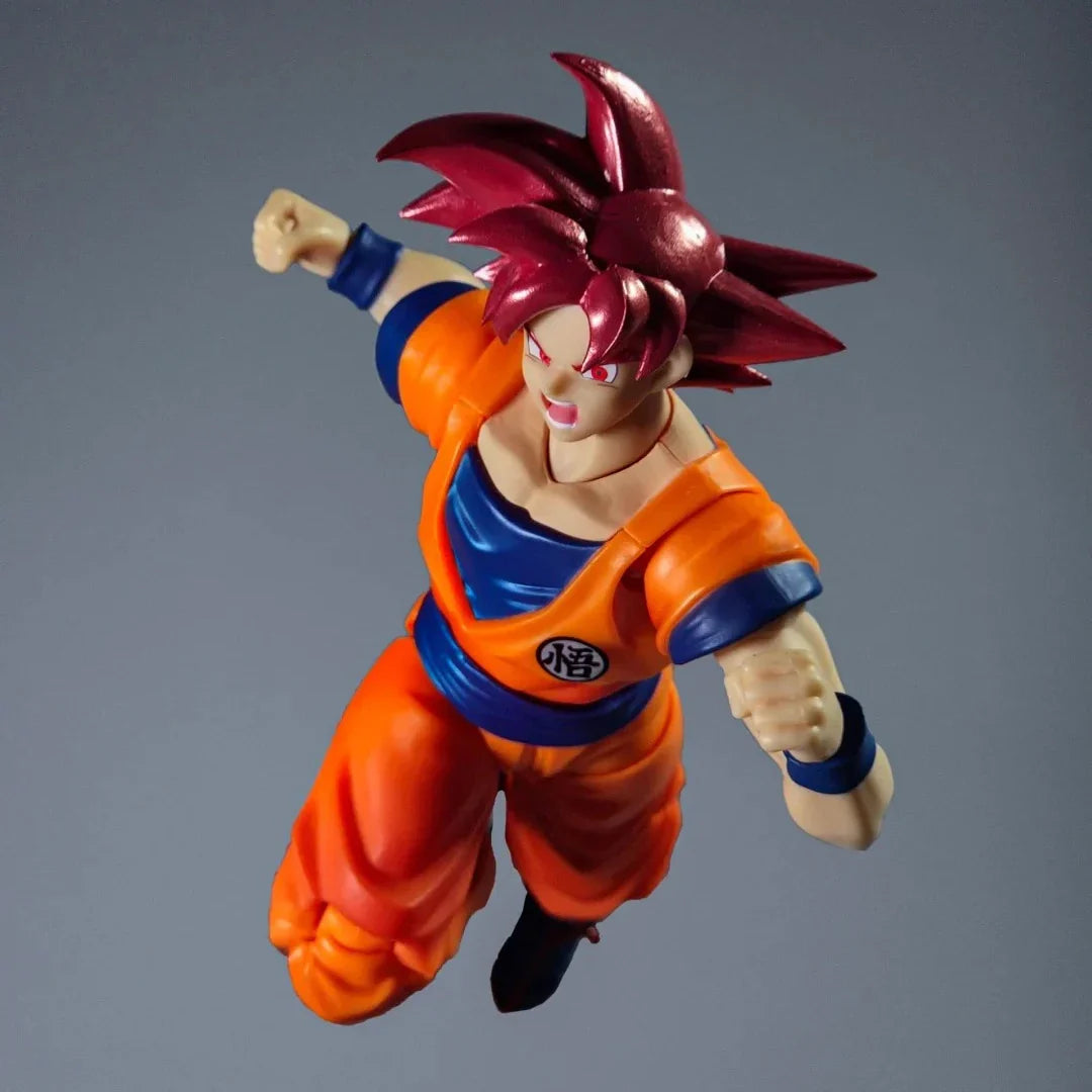 Dragon Ball Super Super Saiyan Red Hair Goku Action Figure Collectible Competition Model Toy for Fans And Collectors