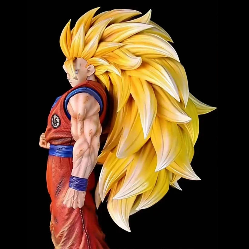 JT Statue 54cm/21.26inch Dragon Ball Z Son Goku Ssj3 Figure Super Saiyan 3 Goku Pvc Action Figures Collection Model Toys Gifts