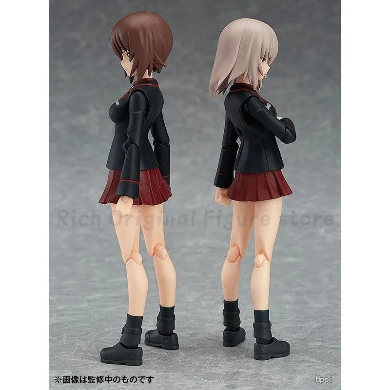 【In Stock】Original Max Factory Figma#332 GIRLS Und PANZER Nishisumi Maho/Henmi Erika Anime 1/12 Action Figure Model Toys