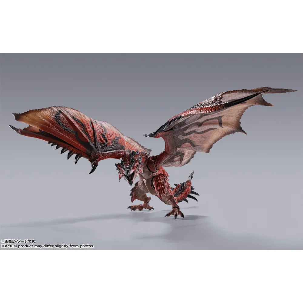 In Stock Original BANDAI SHMonsterArts 20th Anniversary Edition Rathalos Figure Action Anime Monster Hunter Model Genuine Toy