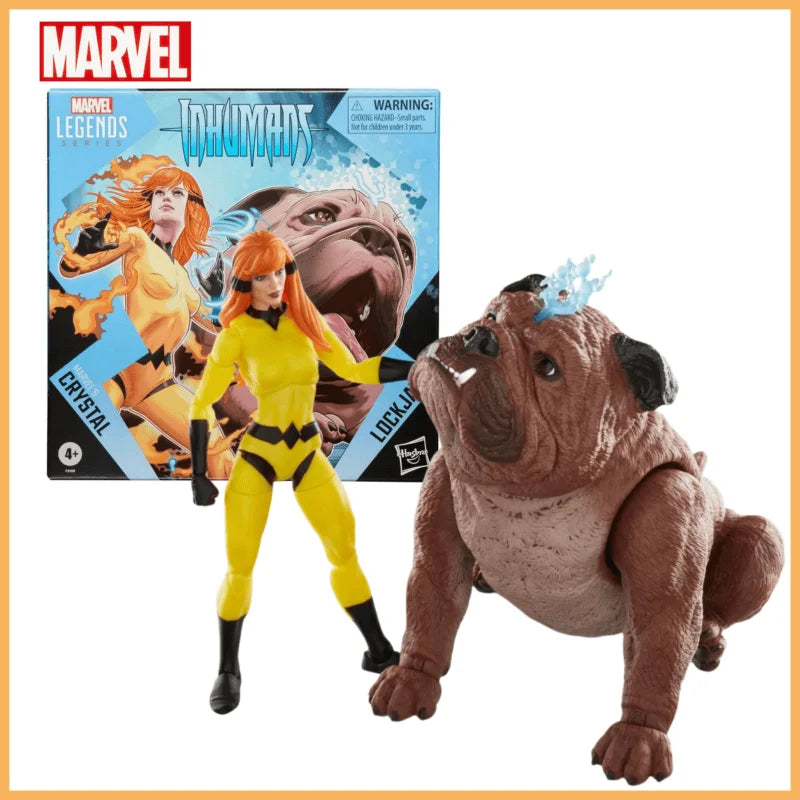 Marvel Legends Inhumans Crystal Lockjaw Deluxe Exclusive 6" Alien Crystal Princess Lock Toothed Dog Action Desktop Ornament Toy