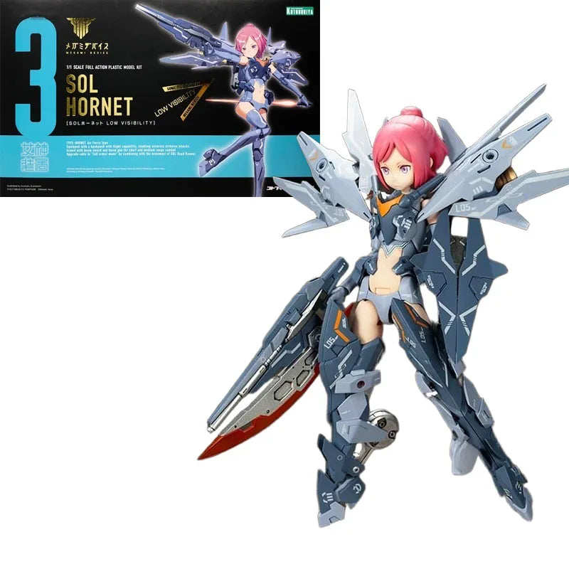 Kotobukiya Original  MEGAMI DEVICE SOL RAPTOR BEAST MODE ROAD RUNNER HORNET LOW VISIBILITY Action Figure Assembly Model Toys