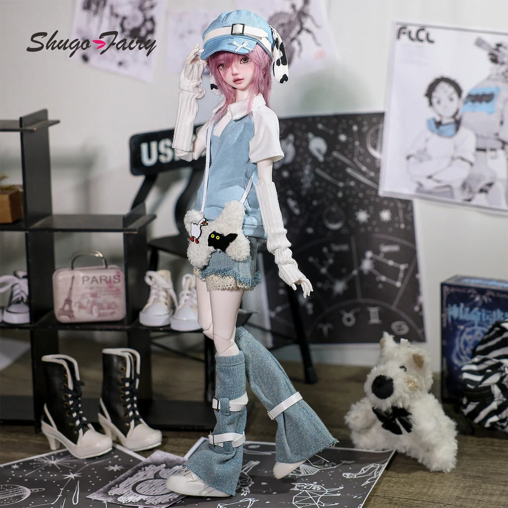 Sano B Bjd Doll 1/4 Bariy Japan-style Kawaii Anime Aesthetics Baby Face Jeans Original Joint Toys Fullset ShugaFairy