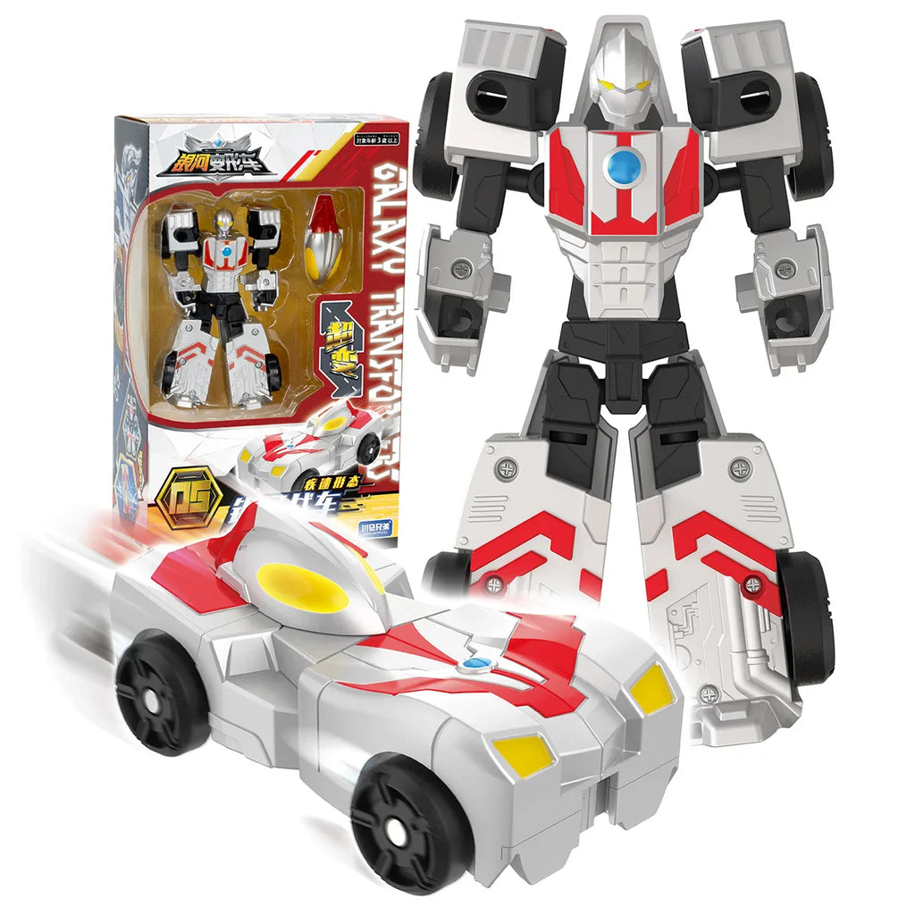Kinder Spielzeug Transformation Panzer YH101 Verwandlung fünf in einem Roboterauto Rennmodell Held 3