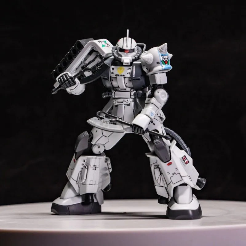 In-stock XINGDONG White Wolf GTO Zaku II Matsunaga Shin HG 1:144 White Wolf Water Decals Assembly Model Kit Anime Figure Gift