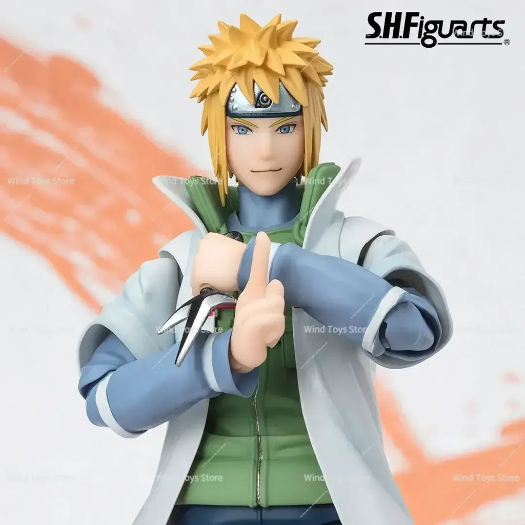 Bandai SH Figuarts Shf Naruto Shippuden Minato Namikaze Narutop99 Edition Anime Action Figures Toys Models Figure Collector