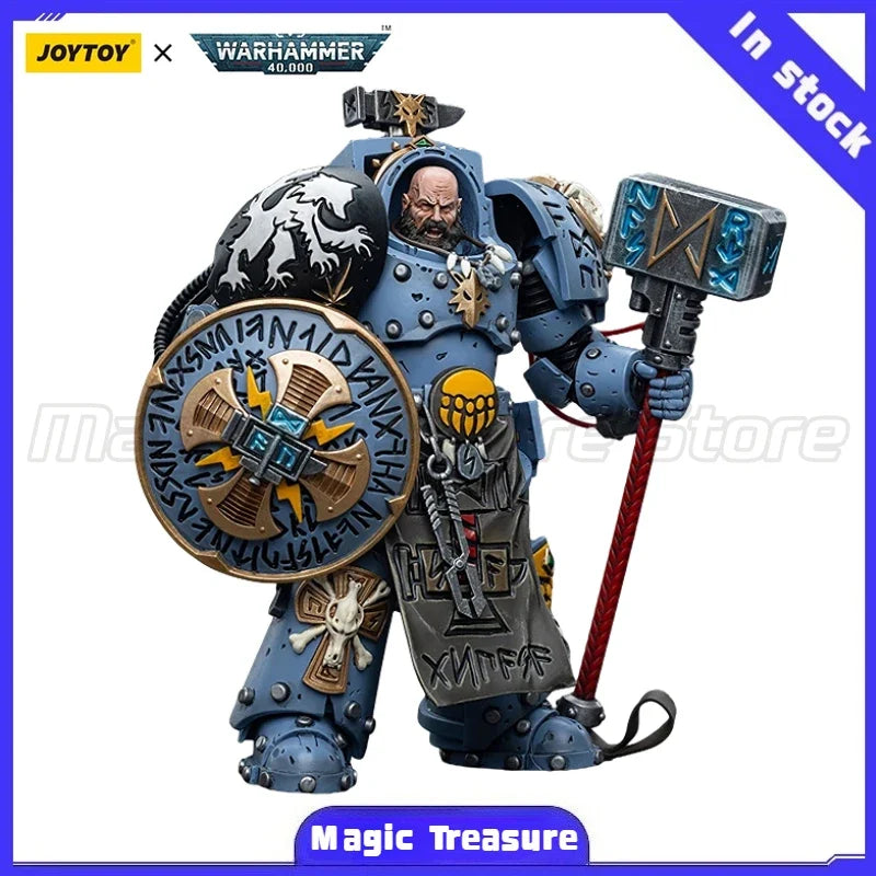 【MT】JOYTOY Warhammer 40K Space Wolves Arjac Rockfist Model Toy Gift 1/18 Action Figure