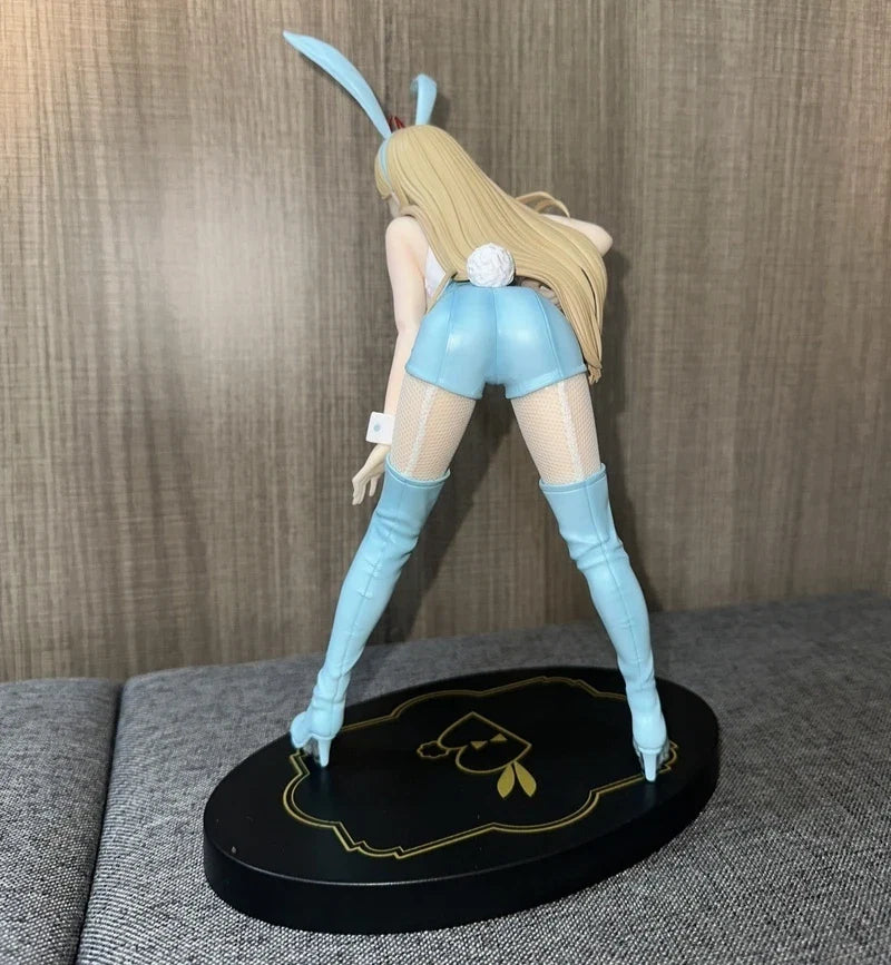 Furyu Chainsaw Man Makima Red Bunny PVC Model Anime Collectible Figure Power Blue Version Bicute Bunnies in Stock Action Toy