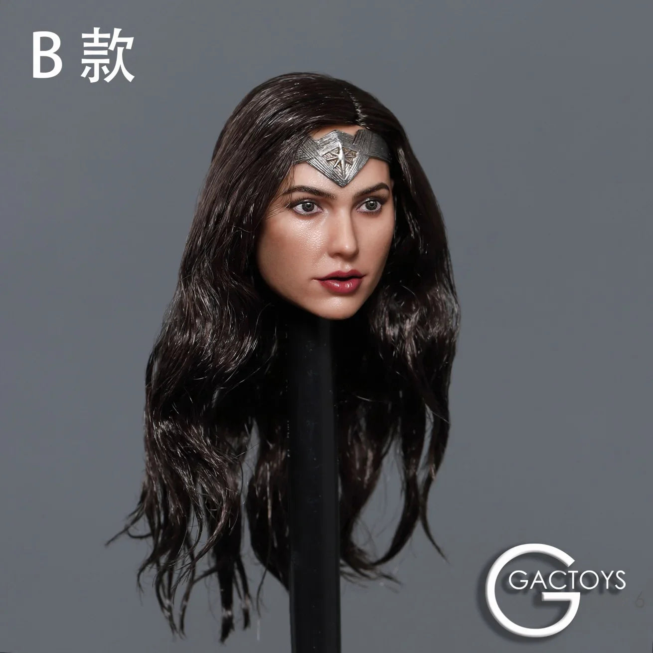 GACTOYS GC037 1/6 Wonder Girl Head Sculpt Gal Gadot Planted Hair Head Carving Fit 12'' Female Action Figure Body HobbyCollection