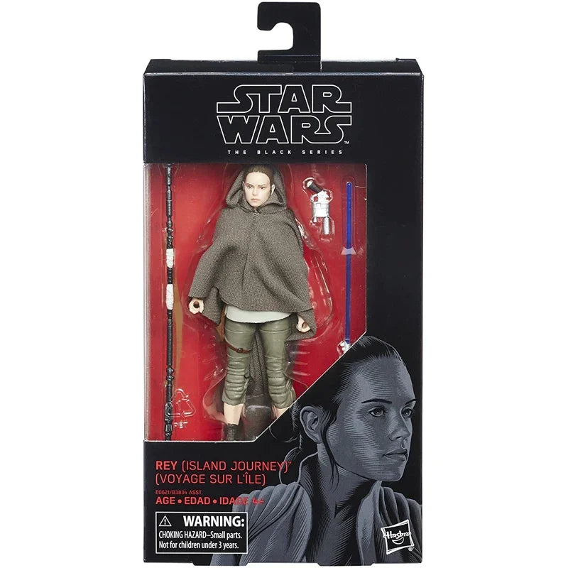 15cm Hasbro Star Wars  Black Series E8 Rey action figures model toy collectio Decorative model gift