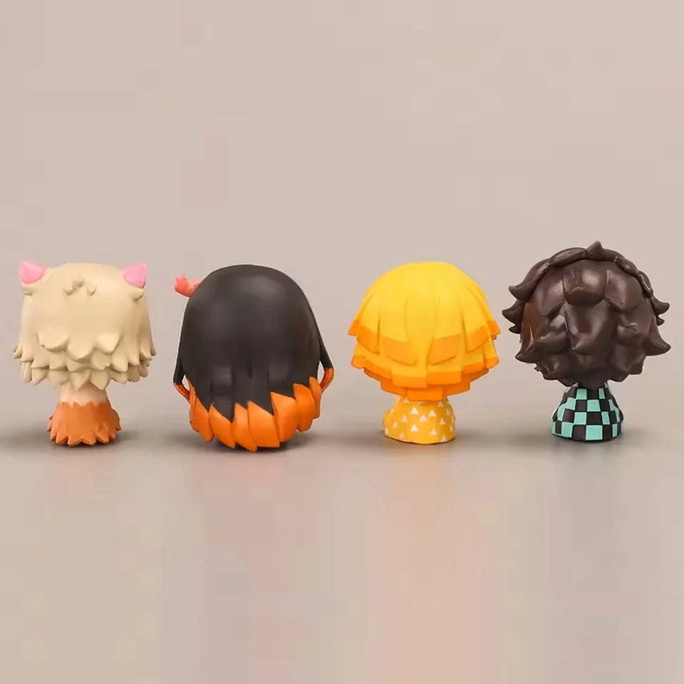 Anime Figure Demon Slayer Figures Kimetsu No Yaiba Doll Tanjiro Zenitsu Figurine Inosuke Warrior Action Figure Model Toys