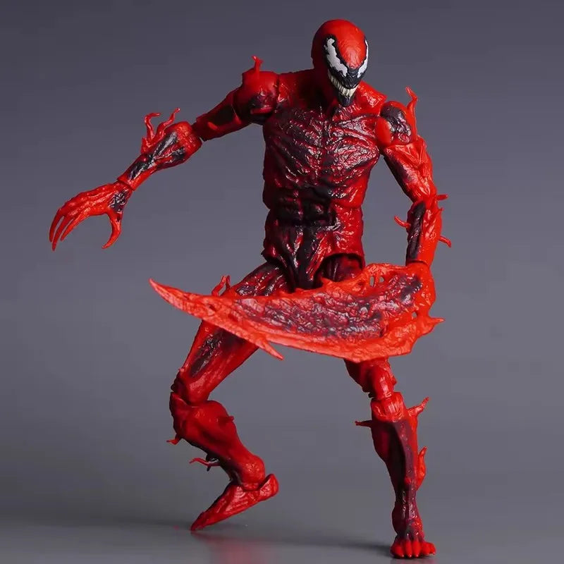 Legends Series Carnage Action Figure Red Venom Figurine Change Face Statue Model Doll Collectible Customized Decorate Gift Toy
