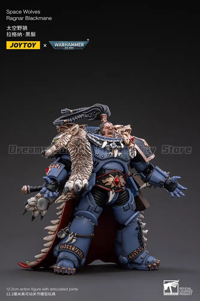 【In stock】Original JOYTOY Warhammer 40K Space Wolves Ragnar Blackmane 1/18 Action Figure