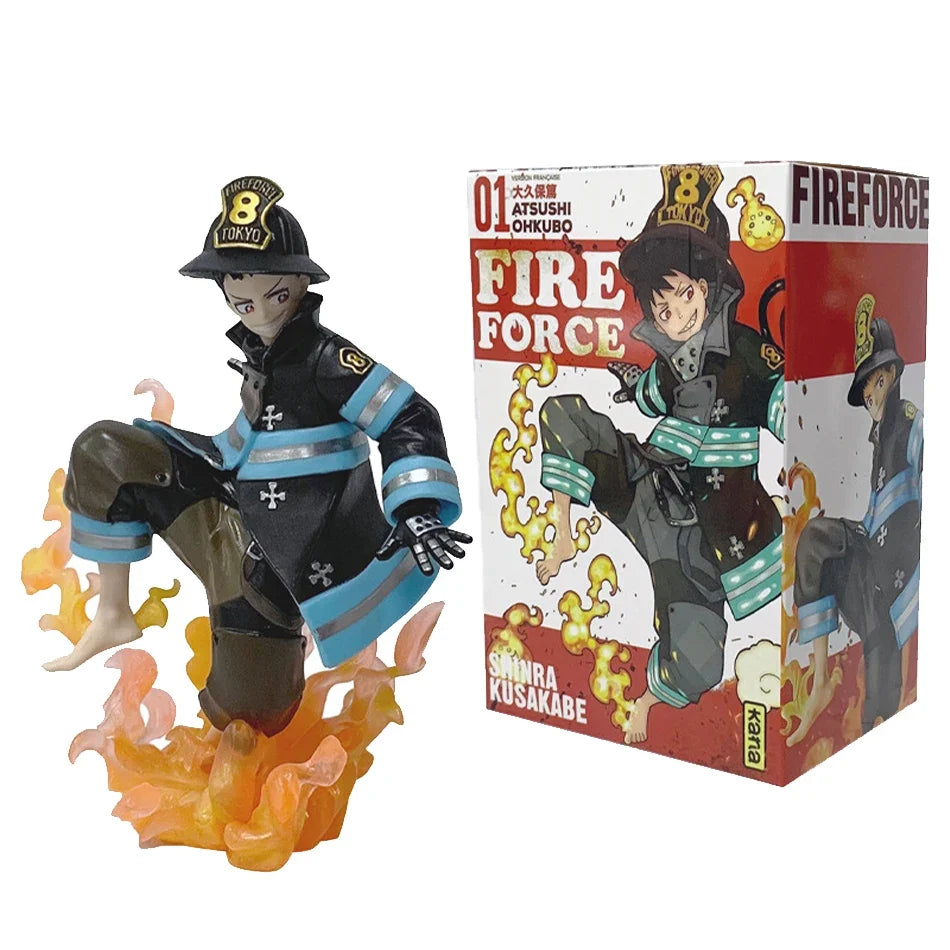 In Stock Original KOTOBUKIYA ARTFX J Fire Force Shinra Kusakabe Anime Finished Model Toy Gift Collection