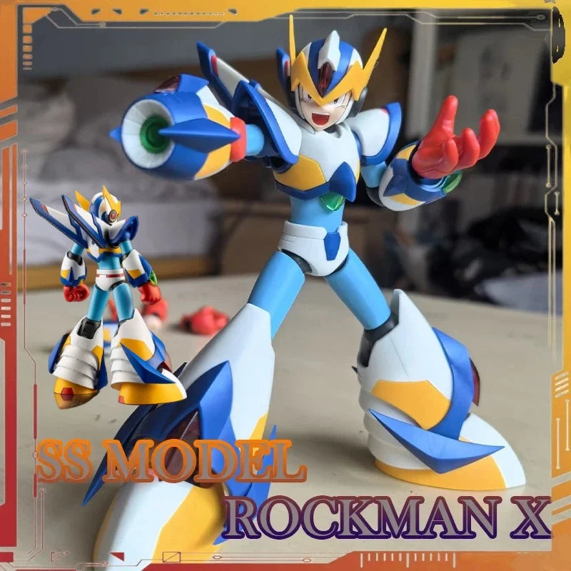 SS Model KO Kotobukiya KP701 RockMan X Falcon Armor Action Figure Megaman X5 Anime Model Kit Birthday GiftFigures Assembly