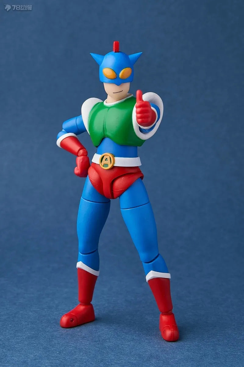 GT Saint Model Original Crayon Shin Chan Mobile Finished Product Series Dynamic Superman Anime Action Figure Model Toys