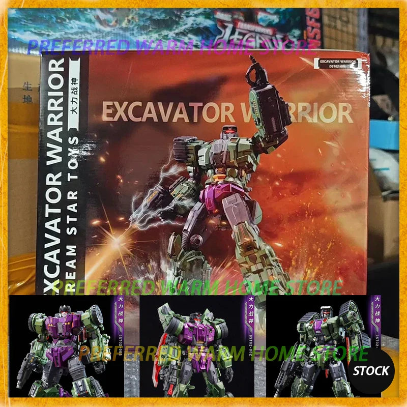 Auf Lager Dream Star Toys DST Devastator Scavenger Scrapper Deformation Beweglichkeitsmodell Spielzeug DST02-001-006 Bagger Planierraupe