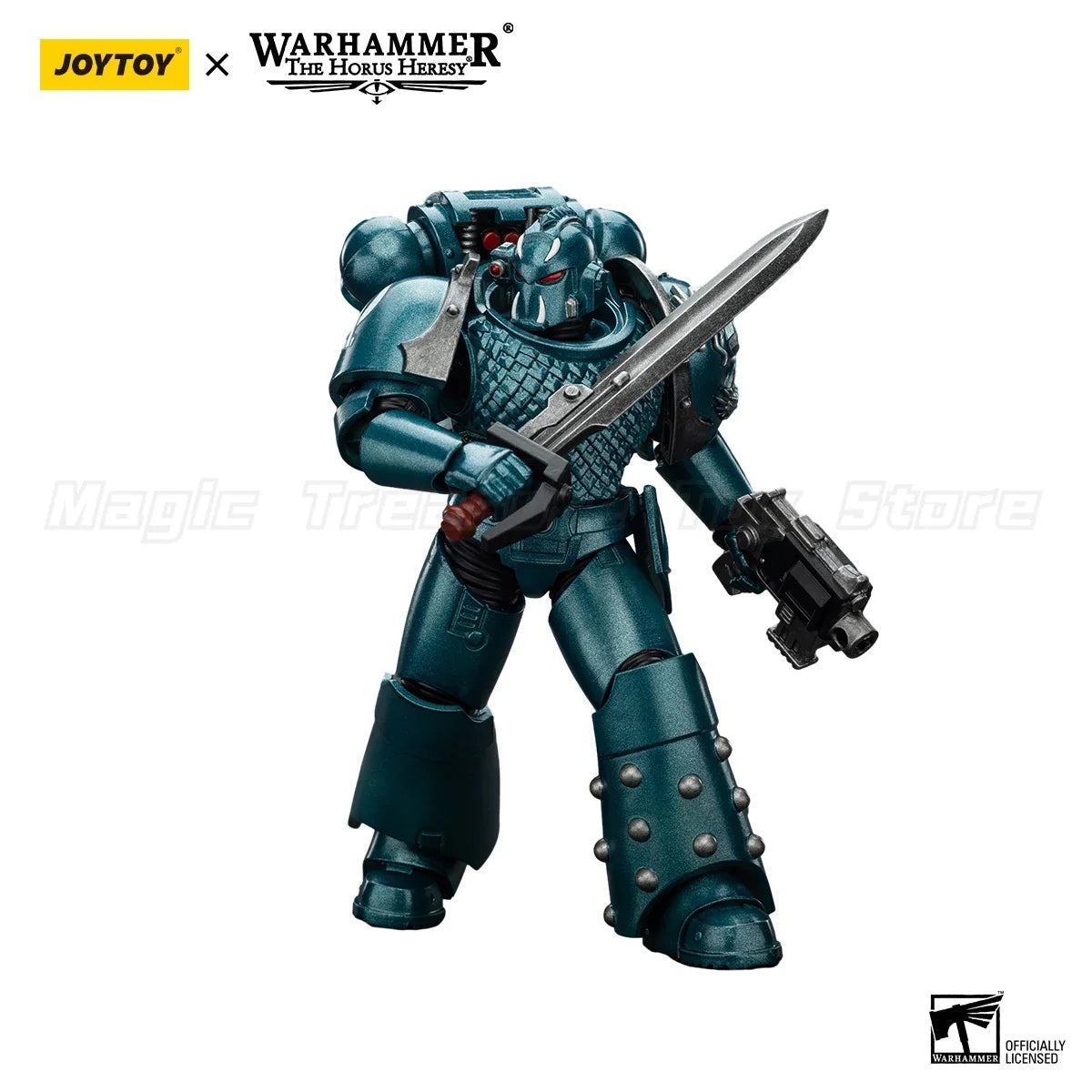 【In Stock】JOYTOY Warhammer 40K The Horus Heresy Alpha Legion Exodus Headhunter Prime Model Toy Gif 1/18 Action Figure