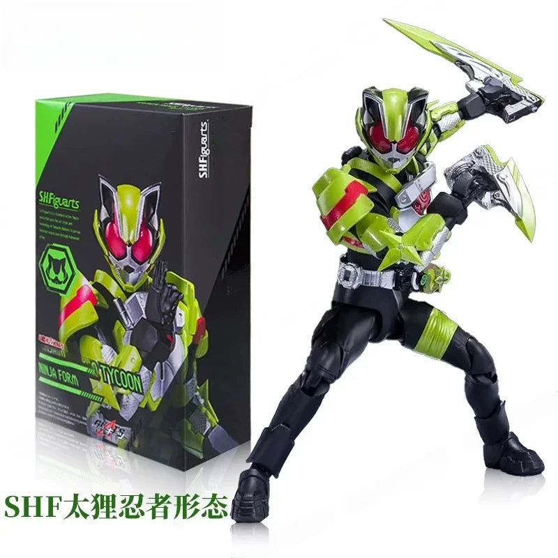New Bandai Shf Kamen Rider Kabuto Basic Form 10th Anniversary Commemorative Bone Carving Action Figure Boy's Birthday Toy Gift