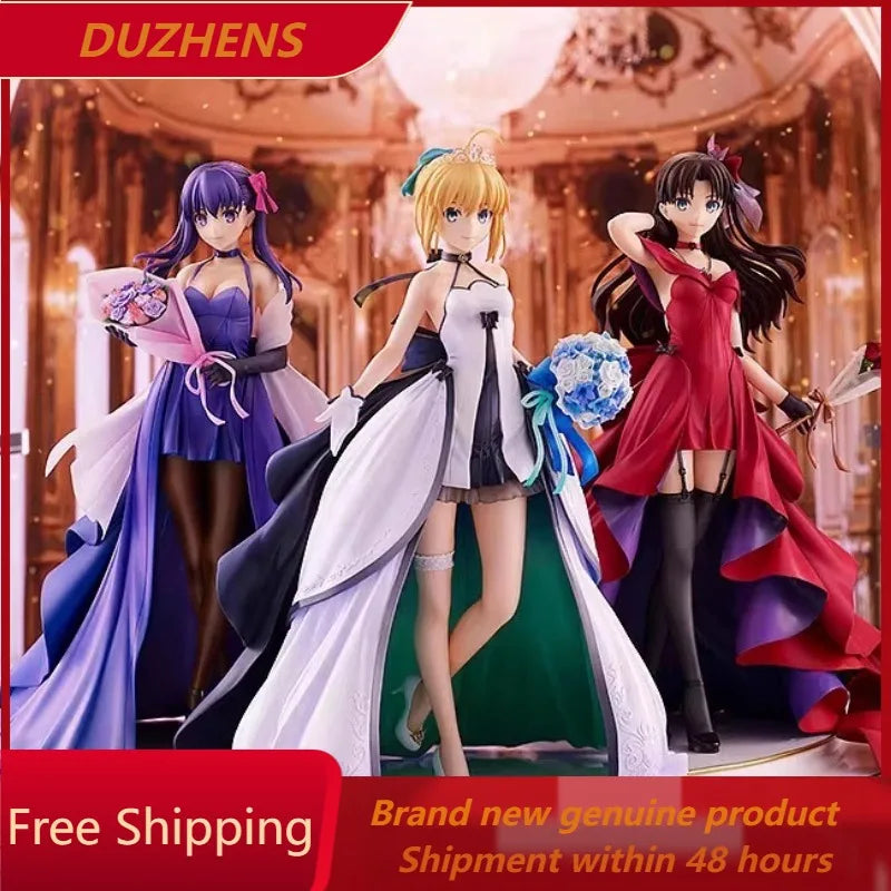 In stock Genuine GSC FGO Saber Matou Sakura Tohsaka Rin dress VER.PVC Action Anime Figure Model Toys Figure Collection Doll Gift