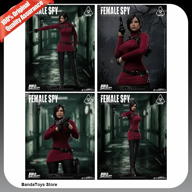 In Stock 100% Original Brotoys 1/12 LR011 Female Spy LR011 Zombie Evil Crisis Ada Wong with preorder bonus Anime Action Figures