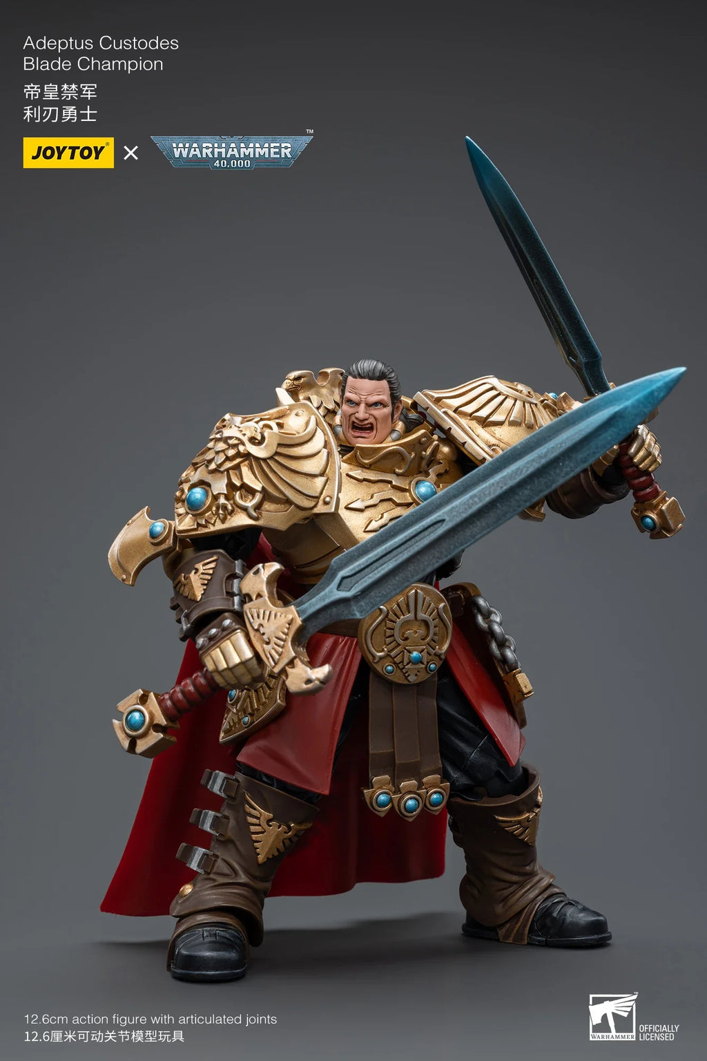 JOYTOY Warhammer 40K 1/18 Scale Adeptus Custodes Blade Champion Action Figure Model Toys For Collection