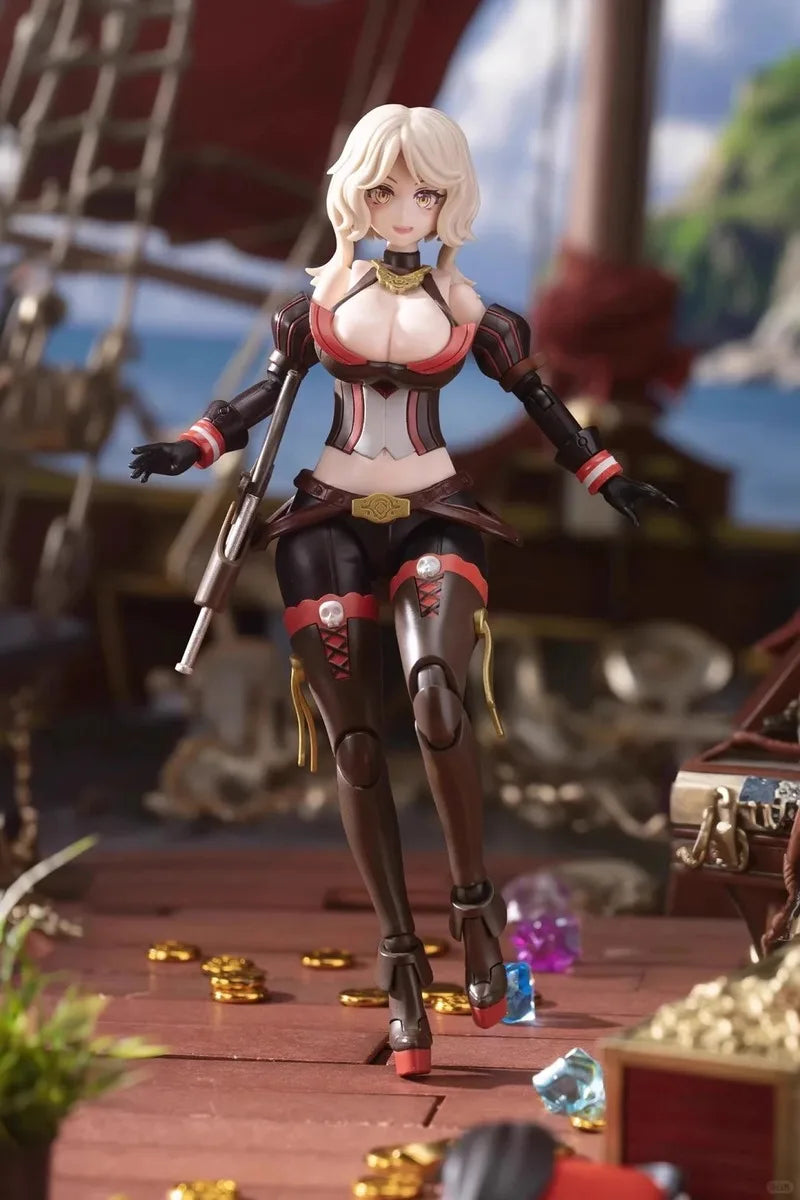 Border Model Queen Anne Pirate Mega Sexy Captain Guochuang Mecha Assembly Model Ornament Toy Collection Gift