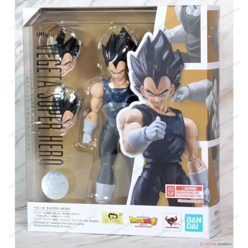 In stock Bandai Action Figure S.H.Figuarts Dragon Ball SHF Vegeta Super Hero Action Figure Collection Toy Gift