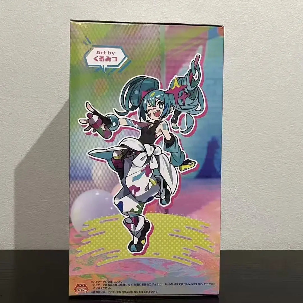 In Stock Original FuRyu V Miku Trio Try It Graffiti time Ver. Action Figure PVC Collectible Model Gift