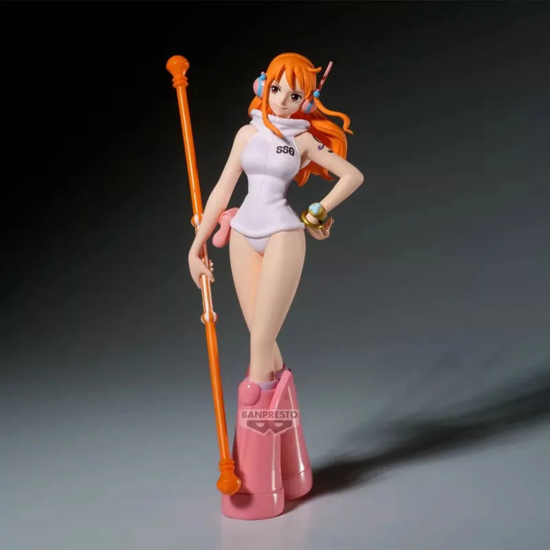 Bandai Original Banpresto Anime One Piece  the Shukko Nami Egghead PVC Action Figure Model Collectible Toy Gifts