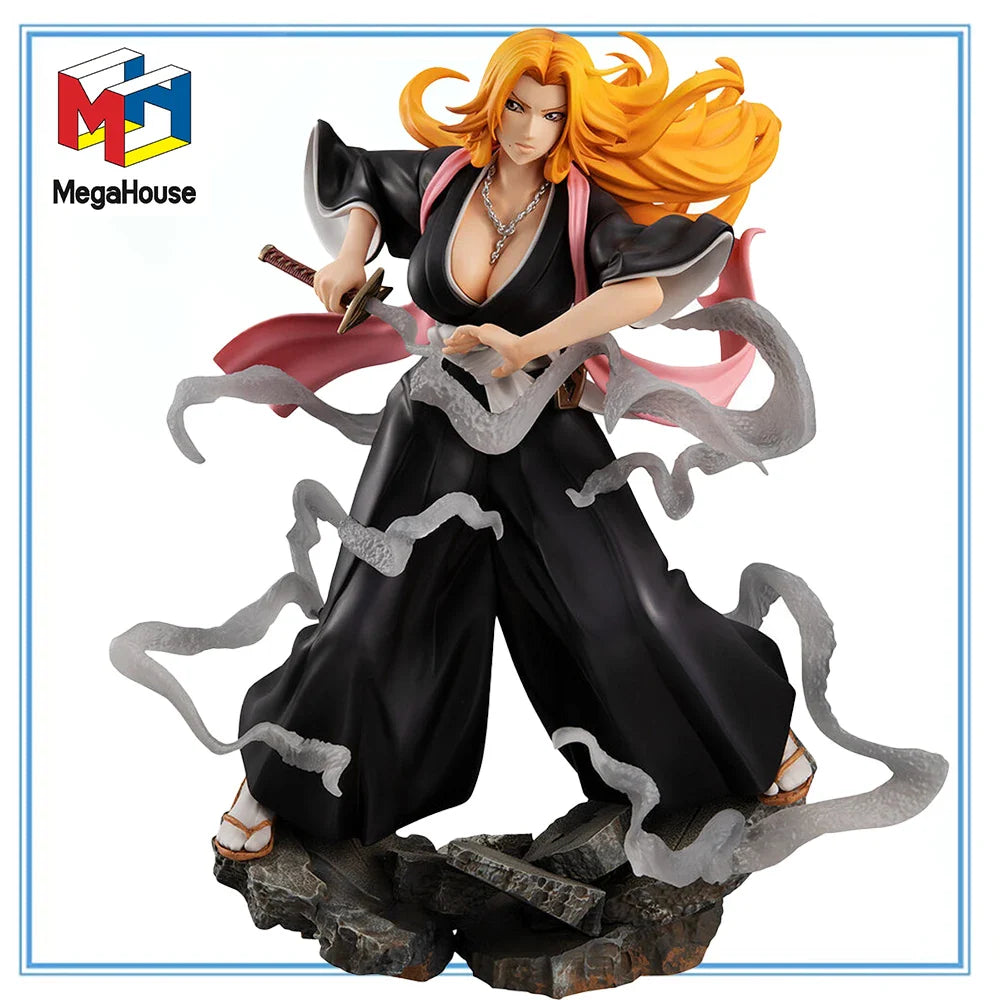 100 % Original auf Lager MegaHouse G.E.M. Bleach Matsumoto Rangiku Arrancar Hen Anime-Figuren-Sammlung Serie Modellbausatz