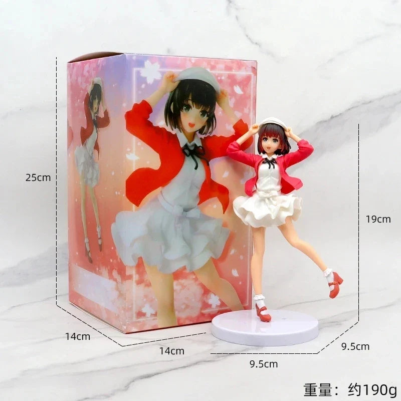 Anime Figure Saekano: How to Raise a Boring Girlfriend Megumi Kato Heroine Costume Model PVC Collection Toy Ornaments Gift 19CM