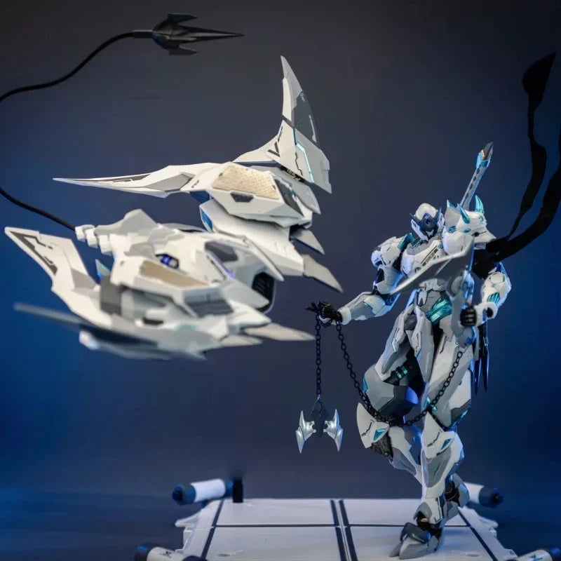 Zen Of Meta Shadow Domain Ninja White Ghost Alloy Action Figures Gk Model Kit Multi Accessories Toy Exquisite Handsome Ornament