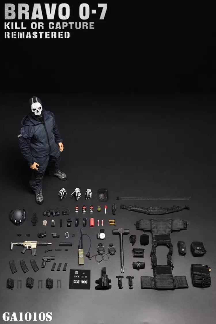 Easy&Simple ES GA1010S 1:6 Soldat Bravo 0-7 Kill Black Version Komplettset 12" Actionfigur Modell Spielzeug auf Lager