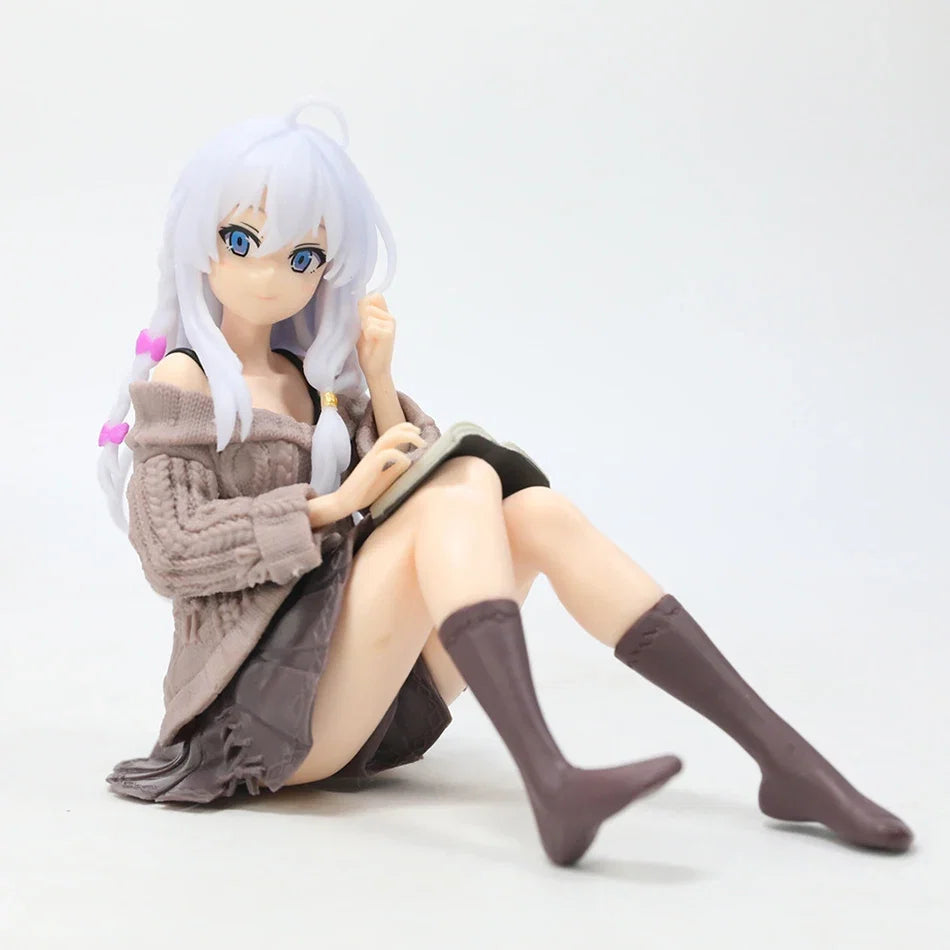 Anime Figure Wandering Witch the Journey of Elaina PVC Desktop Cute Decor Doll Collection Model Statue Toys Doll Christmas Gifts
