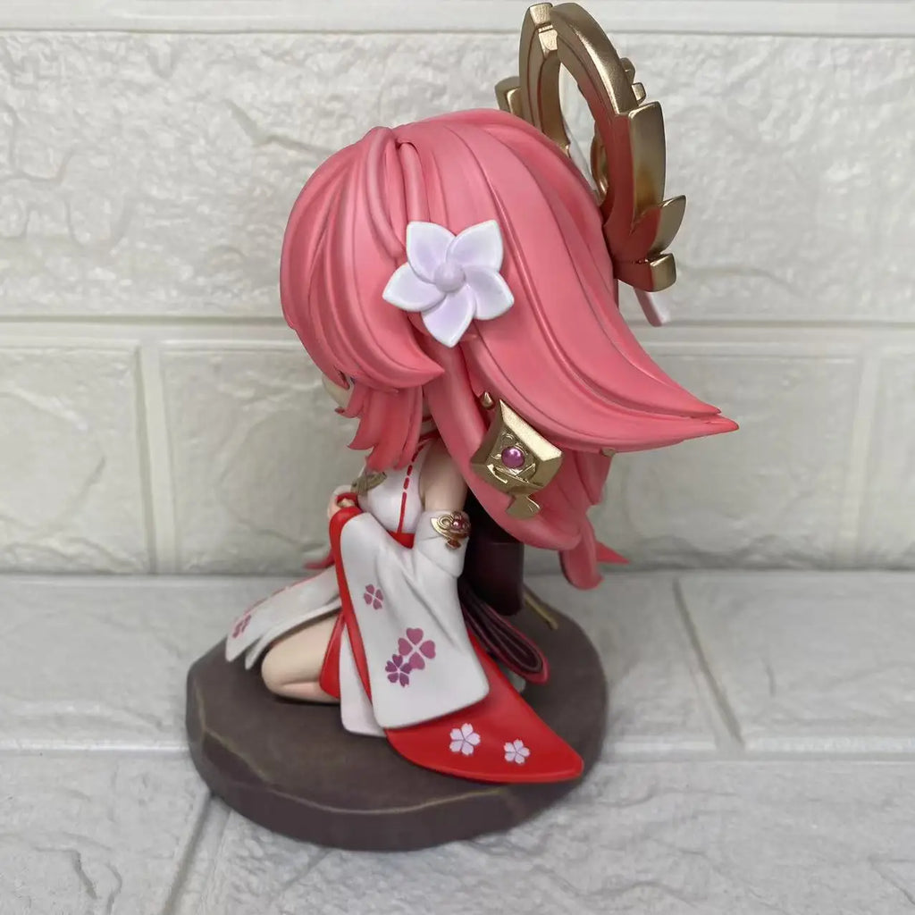 Genshin Impact game peripheral Q version eight god son -13.5CM beautiful girl anime statue model chassis handmade decorations