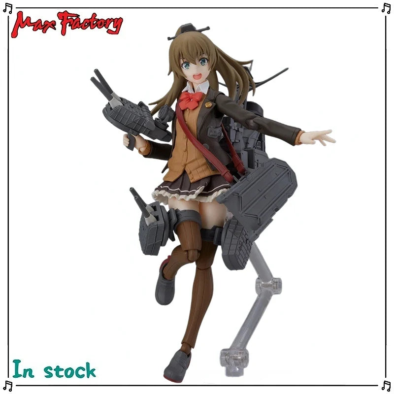 Original Max Factory Figma#423 Fleet Collection Kumano Anime Figure Model Toy Gift Collection