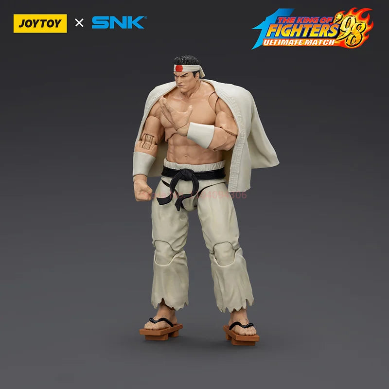 Genuine Joytoy King Of Fighters 98um Protagonist Team Omen Goro Nikaido Hongmaru Kyuki 1/18 Action Doll Gifts Collect Ornament