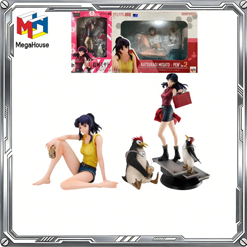 MegaHouse Original GALS Neon Evangelion Film Anime Katsuragi Misato PENPEN Ver.2 Actionfigur Spielzeug Geschenk Sammlermodell
